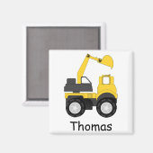 Personalisierter Kinder-Little Digger Magnet (Vorderseite/Rückseite)