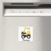 Personalisierter Kinder-Little Digger Magnet (In Situ (Geschirrspüler))