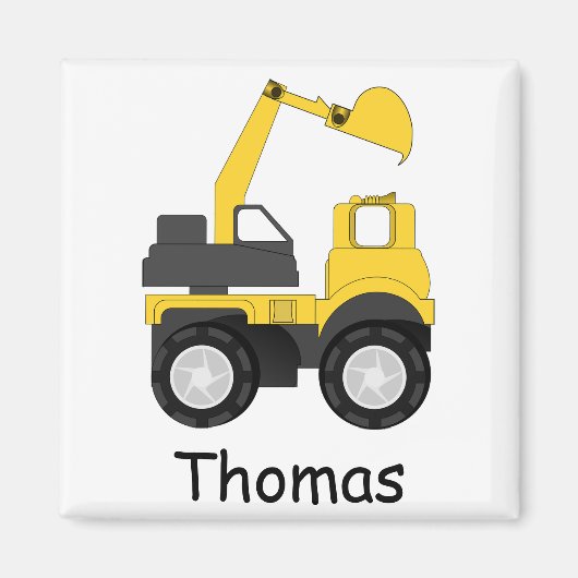 Personalisierter Kinder-Little Digger Magnet (Vorne)