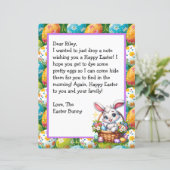Personalisierter Kinderbrief aus Osterhasen (Stehend Vorderseite)