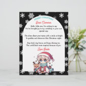 Personalisierter Kinderbrief von Santa (Stehend Vorderseite)