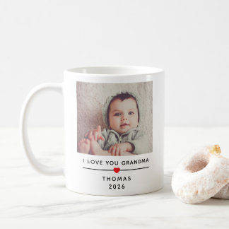 Personalisierter Kinderfotomug für Oma mit Namen Kaffeetasse