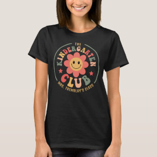 Personalisierter Kindergarten-Club Retro T-Shirt