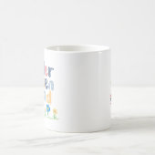 Personalisierter Kindergarten Squad Blumenname Kaffeetasse (Mittel)