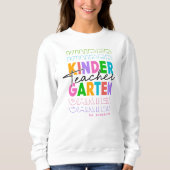 Personalisierter Kindergartenlehrer Sweatshirt (Vorderseite)