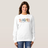 Personalisierter Kindergartenlehrer Sweatshirt (Vorne ganz)