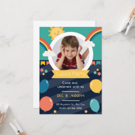 Personalisierter Kindergeburtstag Einladung