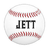 Personalisierter Kindername Baseball (Rückseite)