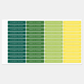 Personalisierter Kindername Etiketten (Blatt)