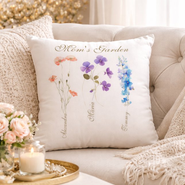 Personalisierter Kindername Garten Mutter Kissen (Von Creator hochgeladen)