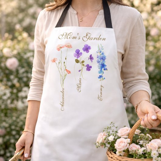 Personalisierter Kindername-Garten Mutter Schürze