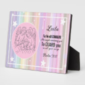 Personalisierter Kinderschlafraum Plaque Fotoplatte (Seite)