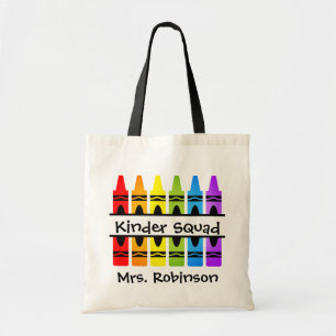 Personalisierter KinderSquad Crayon-Lehrer Tragetasche