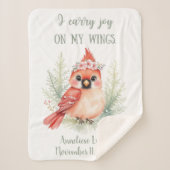 Personalisierter Kinderzimmer-Kardinal Sherpadecke (Vorderseite)