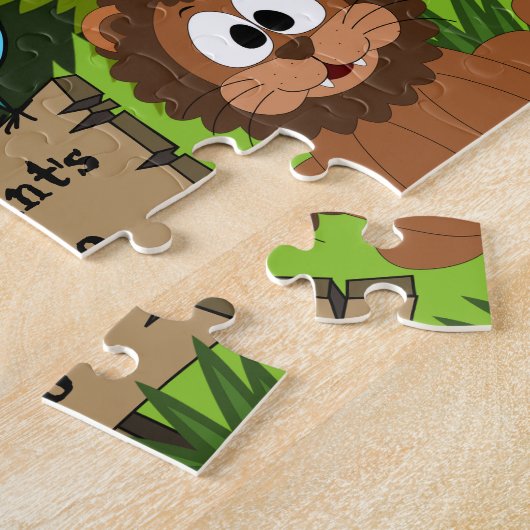 Personalisierter KinderZoo Puzzle (Seite)