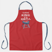 Personalisierter King of the Grill GRILLEN Schürze (Vorderseite)
