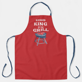 Personalisierter King of the Grill GRILLEN Schürze