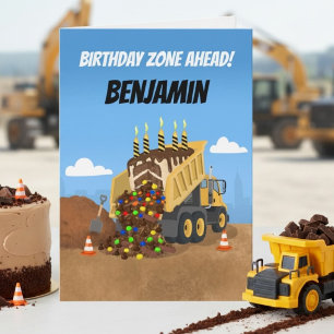 Personalisierter Kipper-Geburtstag Karte