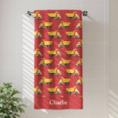 Personalisierter Kipper Kinder Badehandtuch