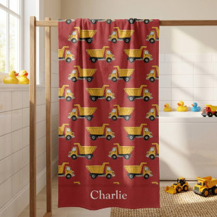 Personalisierter Kipper Kinder Badehandtuch