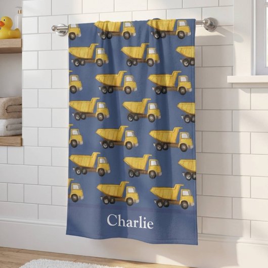 Personalisierter Kipper Kinder Strandtuch