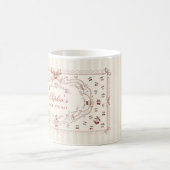Personalisierter Kirsch-Schleifen-Becher Kaffeetasse (Mittel)