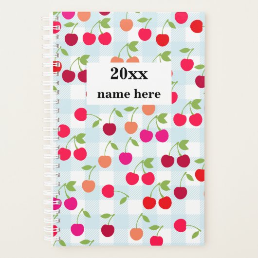 Personalisierter Kirschplaner Planer (Vorderseite)