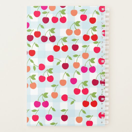 Personalisierter Kirschplaner Planer (Rückseite)