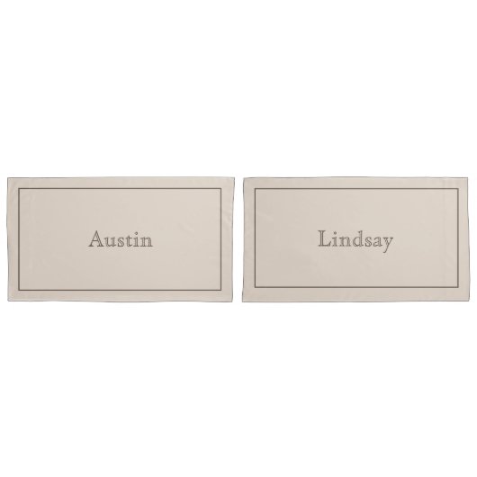 Personalisierter Kissenbezug (Vorderseite-Set)