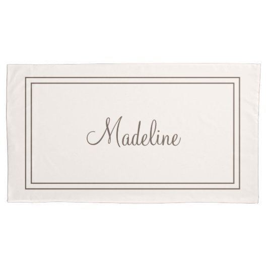 Personalisierter Kissenkoffer Kissenbezug (Vorderseite-Links)