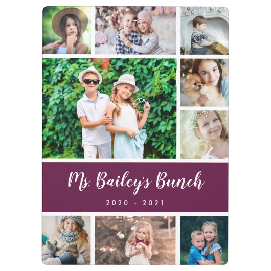 Personalisierter Klassenlehrer Klemmbrett (Rückseite)