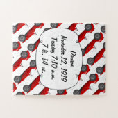 Personalisierter Klassiker Babyboy-Status Puzzle (Horizontal)