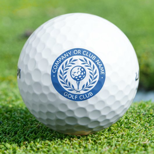 Personalisierter Klassiker Blaues Set Golfball
