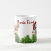 Personalisierter Klassiker-Mug – Santa Paws Corgi  Kaffeetasse (Mittel)