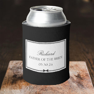 Personalisierter klassischer Bowtie Vater der Brau Dosenkühler