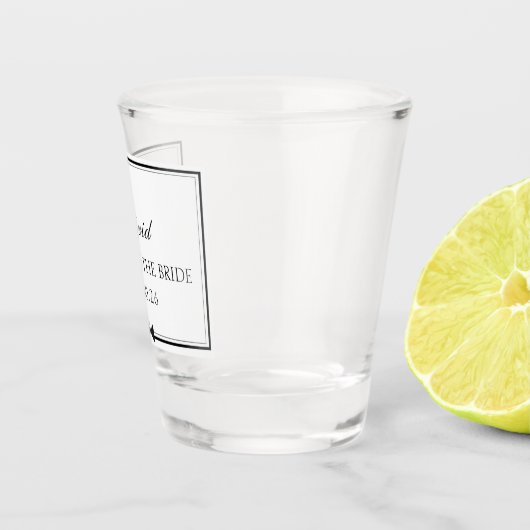 Personalisierter klassischer Bowtie Vater der Brau Schnapsglas (Rechts)