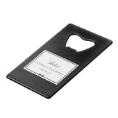 Personalisierter klassischer Bowtie Vater des Groo Geldbeutel Flaschenöffner (Vorderseite Schrägansicht)