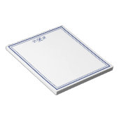 Personalisierter Klassischer Eleganter Monogramm-I Notizblock (angewinkelt)