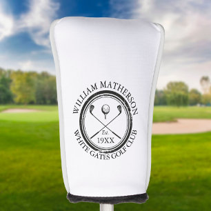 Personalisierter klassischer Golfclub-Name Golf Headcover