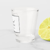 Personalisierter klassischer Hochzeitstil Schnapsglas (Rechts)