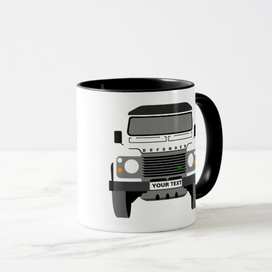 Personalisierter klassischer Land Rover Becher Tasse (VorderseiteRechts)