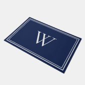 Personalisierter klassischer Monogramm-Initial-Nam Fußmatte (Schrägansicht)