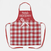Personalisierter klassischer roter Tartan-Karo Bek