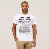 Personalisierter, klassischer weißer T - Shirt für (Vorne ganz)