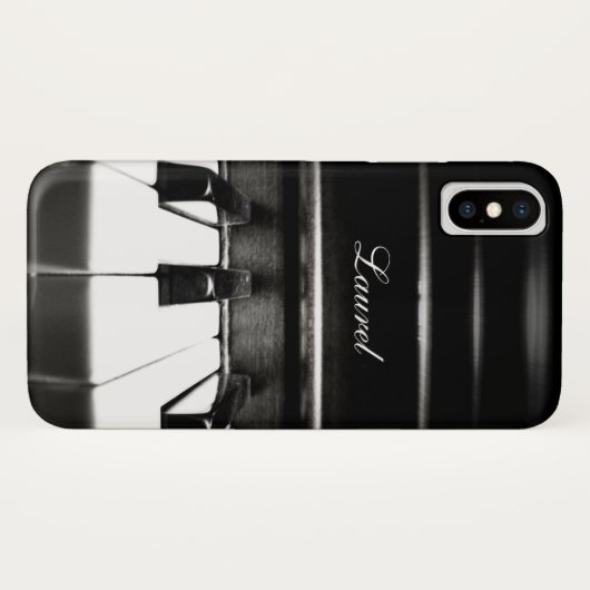 Personalisierter Klavier-Musik iPhone Fall Case-Mate iPhone Hülle (Rückseite (Horizontal))
