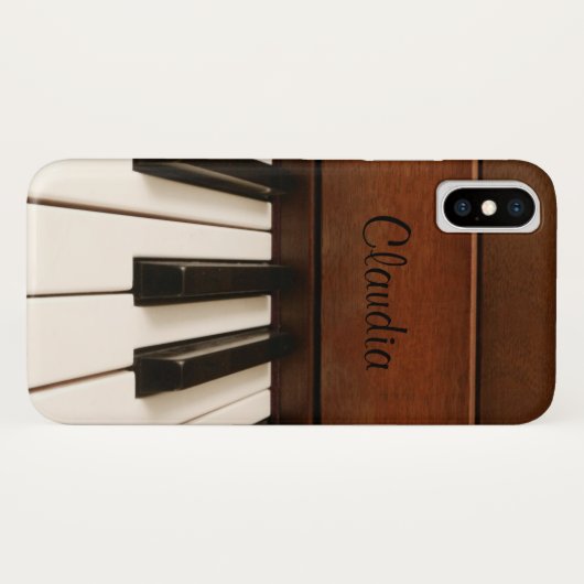 Personalisierter Klavier-Musik iPhone X Fall Case-Mate iPhone Hülle (Rückseite (Horizontal))