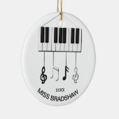 Personalisierter Klavierlehrer Ornament (Rechts)