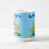 Personalisierter Kleiner Fisch Klassischer Becher Kaffeetasse (Mittel)