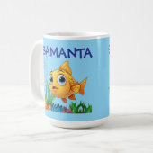 Personalisierter Kleiner Fisch Klassischer Becher Kaffeetasse (Vorderseite Links)
