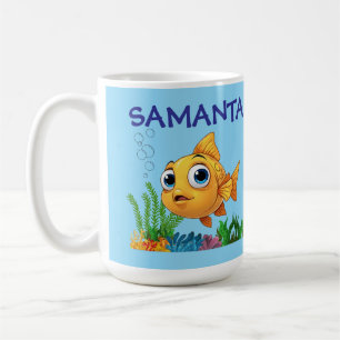 Personalisierter Kleiner Fisch Klassischer Becher Kaffeetasse